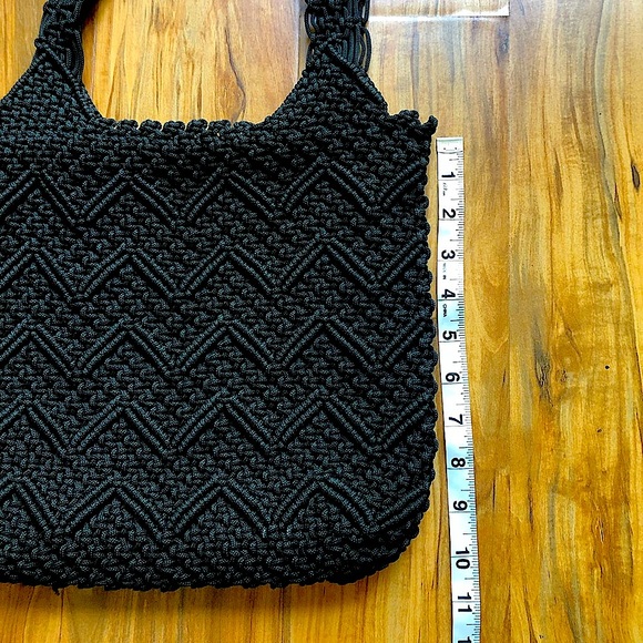 Crochet black purse - Picture 8 of 9